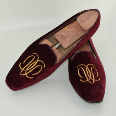 cap de vila shoes monogram cdv velvet slipper wooden last wood shoes